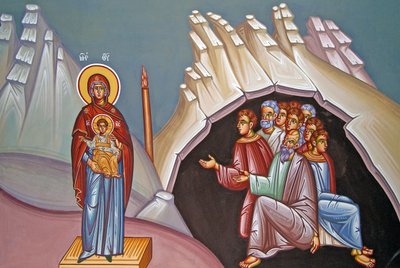 Mural of the Madonna and Child, Kykkos Monastery, Cyprus by Cypriot